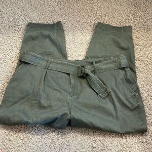 A NEW DAY Size 18 Green Belt Pants-Thick Quality ❤️